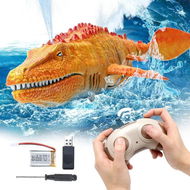 Detailed information about the product Remote Control Dinosaur For Kids - Mosasaurus Diving Toys RC Boat With Light And Spray Water For Swimming Pool Lake Bathroom Ocean - Protector Bath Toys (Orange)