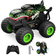 Detailed information about the product Remote Control Dragon Monster Truck 2.4GHz Stunt Car RC Toys Light Sound All Terrain Indoor Outdoor for Kids Color Green