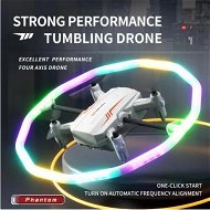 Detailed information about the product Remote Control Drone Stunt Roll 360 Degree Colorful Light Rotating Aircraft Helicopter Toy