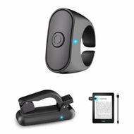 Detailed information about the product Remote Control Page Turner for Kindle eReaders,Camera Shutter Selfie Video Record 2-in-1 Page Turner Ring Clicker for Tablets Reading Novels(Black)