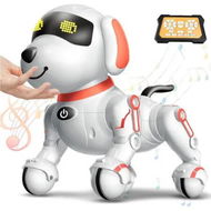 Detailed information about the product Remote Control Robot Dog Toy for Kids, Electronic Pet Puppy for Boys Girls, Smart Interactive Stunt Robot Dog Toy (White Pink)