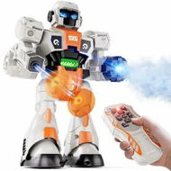 Detailed information about the product Remote Control Robot Toys with Walk Music Dance Spray Programmable Bot Kits Birthday for Age 3+ Year Old Boys Girls