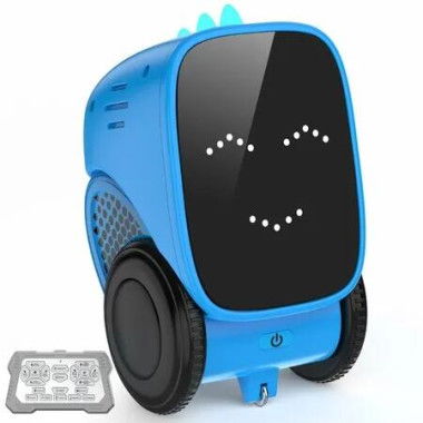 Remote Control Robot with Auto-Demonstration,Programmable Emo Toy with Music Touch Sensor and Story for Kids Ages 3+