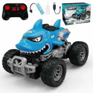 Detailed information about the product Remote Control Shark Car 2.4GHz Truck Toy Waterproof Hot Wheels,Spray RC Monster Truck Birthday Gift For Boys for Boys Ages 4+