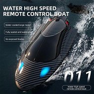 Detailed information about the product Remote Control Speedboat for Kids, High Speed Boat Model, Water-cooled Motor, RC Toys, 2.4Ghz, 40 kph