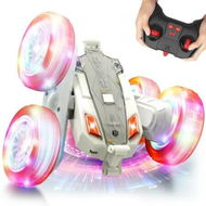 Detailed information about the product Remote Control Stunt Car 2.4Ghz 4WD Double-Sided 360 Degree Rotating Crawler with Headlights Wheel Lights