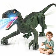 Detailed information about the product Remote Control Toys for Kids,2.4GHz Remote Control Dino with Walking,Realistic Sounds,Demo Mode,Rechargeable Jurassic Toys Age3+