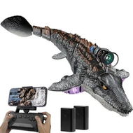 Detailed information about the product Remote Controlled Dino-saur Boat with HD Camera, 2.4GHz Shark Boat Toy, Electric Water Spray Water Toy with LED Lights, App Remote Control