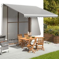 Detailed information about the product Replacement Fabric for Awning Anthracite and White 4x3 m