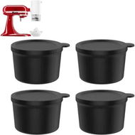 Detailed information about the product Replacement Ice Mold Plastic Lid Compatible Kitchenaid Shaver Attachment Chilled Dessert Maker 4PCS