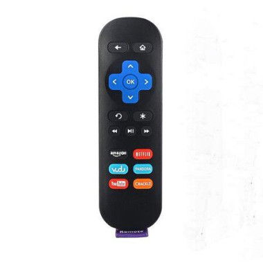 Replacement IR Remote Control for Roku 1, Roku 2, Roku 3, Roku 4, Roku LT, HD, XD, XS, Roku Streaming Player with Amazon Netflix Vudu YouTube Pandora Crackle Keys (No Program Needed)