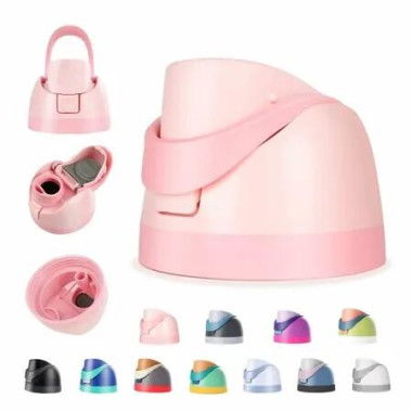 Replacement Lid for Owala Freesip,Compatible with Owala Cup,One Button Water Bottle Top Lid Replacement Accessory,Leakproof,BPA-Free (Pink)