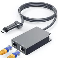 Detailed information about the product Replacement Starlink Ethernet Adapter Multi Ports Gen 2 1 to 2 Wired Network 1 Gbps Fast Stable Connection