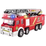 Detailed information about the product Rescue Fire Truck Shooting Water Lights Sirens Extendable Ladder Water Pump Toy