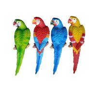 Detailed information about the product Resin Lifelike Bird Ornament Statue Parrot Model Figurine Home Lawn Sculpture Decorations2Yellow