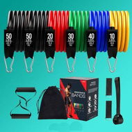 Detailed information about the product Resistance Bands Set 6 Level Fitness Bands For Home Outdoor Workouts