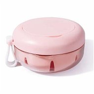 Detailed information about the product Retainer Case, Retainer Cleaner Case, Definitely No Leak Denture Case Denture Bath Box for Traveling Perfectly (Pink)
