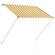 Detailed information about the product Retractable Awning 150x150 cm Yellow and White