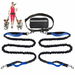 Retractable Hands Free Dog Lead with Dual Bungees for 2 Dogs, Adjustable Belt Belt Bag for Running Walking Hiking Jogging Biking Color Blue. Available at Crazy Sales for $19.99