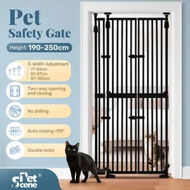 Detailed information about the product Retractable Safety Gate Pet Dog Cat Extra Tall Fence Enclosure Guard Security Barrier Fencing for Stairs Doorway Kitchen 3 Width Adjustable Extension