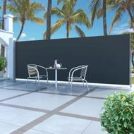 Detailed information about the product Retractable Side Awning 160 x 500 cm Black