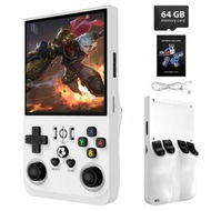 Detailed information about the product Retro Handheld Game Console with 64G Built-in 18000+ Classic Games Portable Hand Held Open Source Linux System 4 Inch IPS Screen Video Player(White)