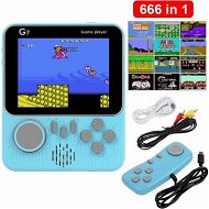 Detailed information about the product Retro Handheld Game Console,Portable Video Game Consoles with 666 Classic Games for 2 Playersï¼ˆBlueï¼‰