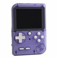 Detailed information about the product Retro Mini Game Machine with 400 Classical FC Games Handheld Game Console 2.8-Inch Color Screen Support for TV Output (Purple)