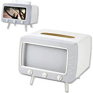 Detailed information about the product Retro TV Tissue Box Cover Cute and Practical Cell Phone Holder Tampon Holder for Kitchen, Bedroom Dressers, Desks and Tables, Creative Gift, White