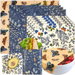Reusable Beeswax Wrap,9 Pack Eco-Friendly Beeswax Wraps for Food Storage,Reusable Plastic-Free Food Storage Wrap(1XL, 3M, 5S). Available at Crazy Sales for $19.95