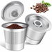 Reusable K Cups Coffee Pods Universal Stainless Steel Coffee Filter Compatible with Keurg 1.0 Coffee Maker Machine(2 Pack). Available at Crazy Sales for $29.99
