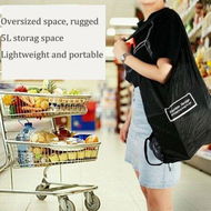 Detailed information about the product Reusable Portable Folding Telescopic Small Disc Shopping Bag Multi-Purpose Storage Bag - Black