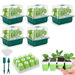 Reusable Seed Starter Tray with 60 Soft Silicone Cells,5 Pack Seed Starter Kit with Repotting Mat Humidity Dome High Lid,Trays for Indoor Greenhouse. Available at Crazy Sales for $29.99