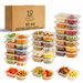 Reusable Snack Containers with Lids,Snack Containers,10Pack Snack Pack Containers,meal prep containers Double Compartment,Container Portion Control. Available at Crazy Sales for $14.99