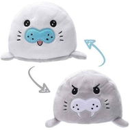 Detailed information about the product Reversible Plushie Toys Sea Lion Cute Mood Stuffed Animal Throw Pillow Doll Help Express Your Emotions