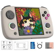 Detailed information about the product RG CubeXX Retro Handheld Game Console,3.95 Inch IPS Screen Linux System Built-in 64G TF Card 5056 Games Support TV Output 5G WiFi Bluetooth 4.2 (Gray)