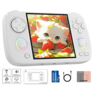 Detailed information about the product RG CubeXX Retro Handheld Game Console,3.95 Inch IPS Screen Linux System Built-in 64G TF Card 5056 Games Support TV Output 5G WiFi Bluetooth 4.2 (White)