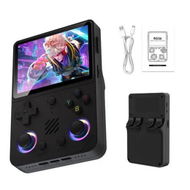 Detailed information about the product RG36PRO Retro Handheld Game Console with 64G TF card, Open Source System,3.5 Inch IPS Screen, 3000mAh Battery,Portable Gaming Player for Travel (Black)