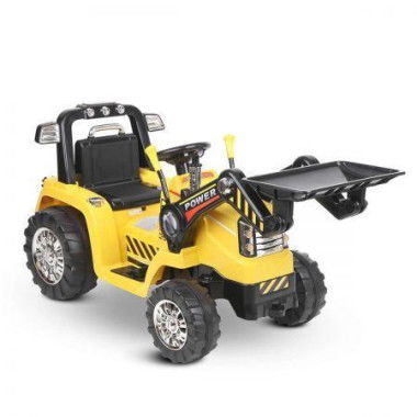 Rigo Kids Electric Ride On Car Bulldozer Digger Loader Remote 6V Yellow