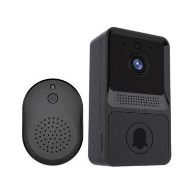 Ring Doorbell Wireless Night Vision HD Video 100° Wide Angle Lens Home Security Smart Video Doorbell (Black)