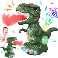 Detailed information about the product Roaring Music And Lights For Boys And Girls Moving Dinosaur Toys With Mist Spray Electric Dinosaur Toys For 3-5 Year Olds