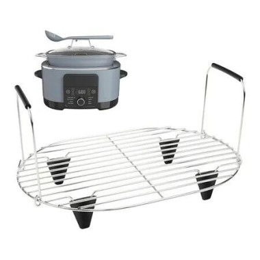 Roast and Steamer Rack Compatible with Ninja Foodi Possible Cooker Pro 8.5 Quart MC1000, MC1001, MC1010 Slow Cooker Crock