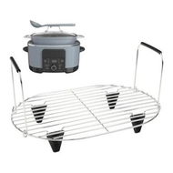 Detailed information about the product Roast and Steamer Rack Compatible with Ninja Foodi Possible Cooker Pro 8.5 Quart MC1000, MC1001, MC1010 Slow Cooker Crock