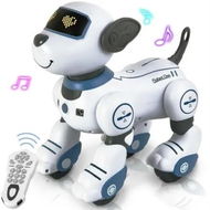 Detailed information about the product Robot Dog Electronic RC Pets Interactive Smart Kids Gift Programmable Dancing Walking Voice Control Entertainment Learning Blue Ages 3+