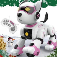 Detailed information about the product Robot Dog Toy for Kids, Programmable Remote Control Robot Puppy with Voice & Touch Sensors, Dancing & Singing (Pink)