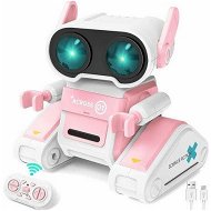 Detailed information about the product Robot Toys Remote Control Toy Robots for Kids with LED Eyes Flexible Head & Arms Dance Moves and Music Gift for Kids Ages 3+(Pink)