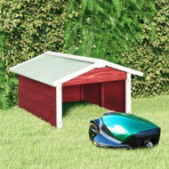 Detailed information about the product Robotic Lawn Mower Garage 72x87x50 Cm Red And White Firwood