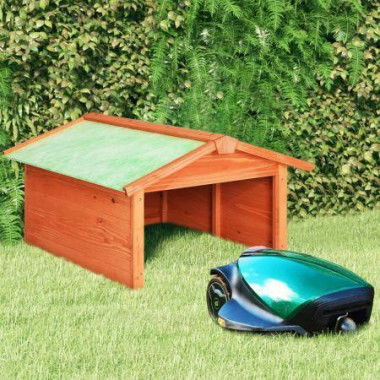 Robotic Lawn Mower Garage 72x87x50 cm Solid Firwood