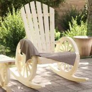 Detailed information about the product Rocking Adirondack Chair Solid Wood Fir