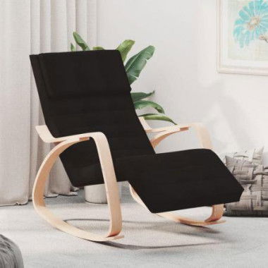 Rocking Chair Black Fabric